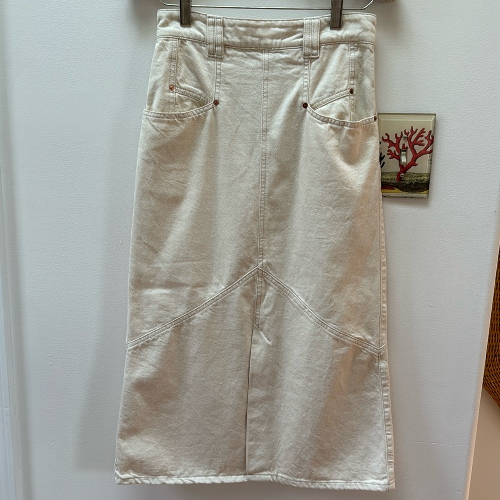Isabel Marant denim midi skirt